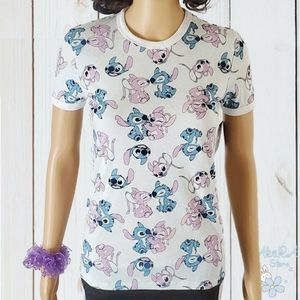NWT STITCH CUTE WOMENS WHITE TSHIRT